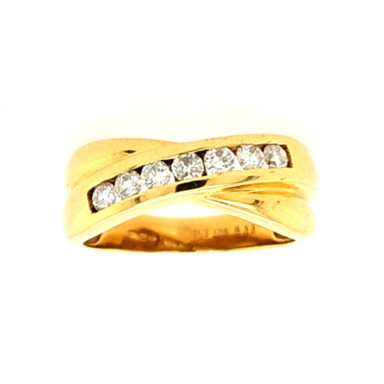 Pre Owned 18ct Diamond Twist Eternity Ring ZQ973